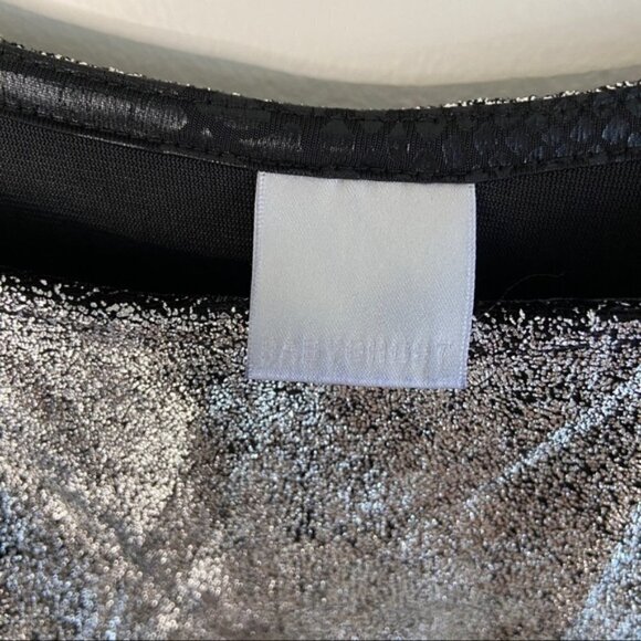 Floral Lace Mini Dress - Silver and Multicolor - Picture 9 of 10